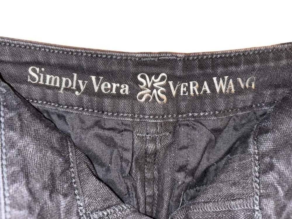 Simply Vera VeraWang Jeans Women's 8 Black Denim Bootcut